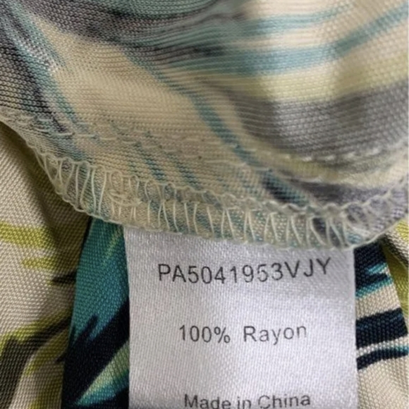 Banana Republic Women's Yellow Green & Black Tropicana Pants SizeL NWT MSRP $242 - Picture 4 of 6